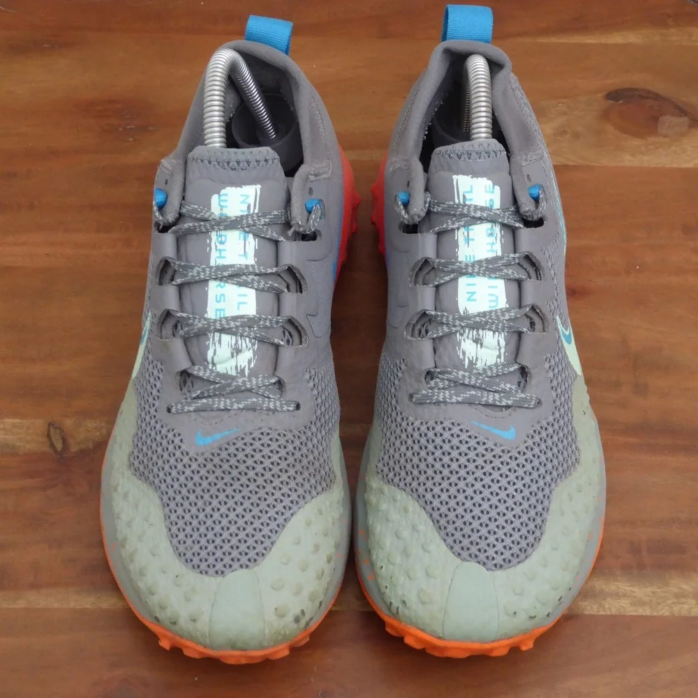 Nike Mens Wildhorse 7 Trail Running Shoes Grey Orange CZ1856-003 Size 7.5